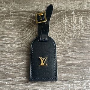 Louis Vuitton Small Black Luggage Tag